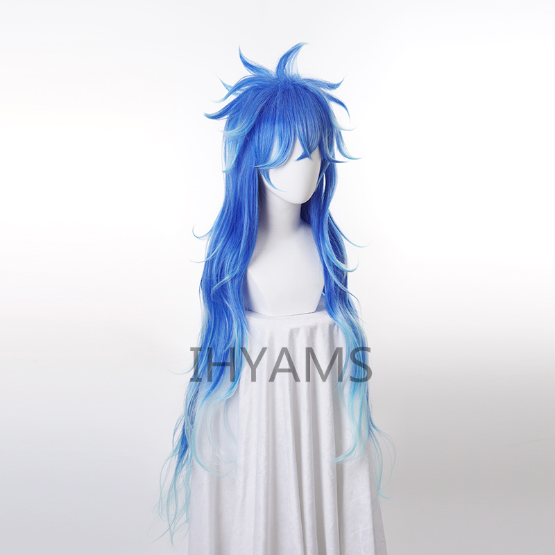 Idia Shroud Wig Cosplay Hercul - Anime Cosplay Blue Hair review and price