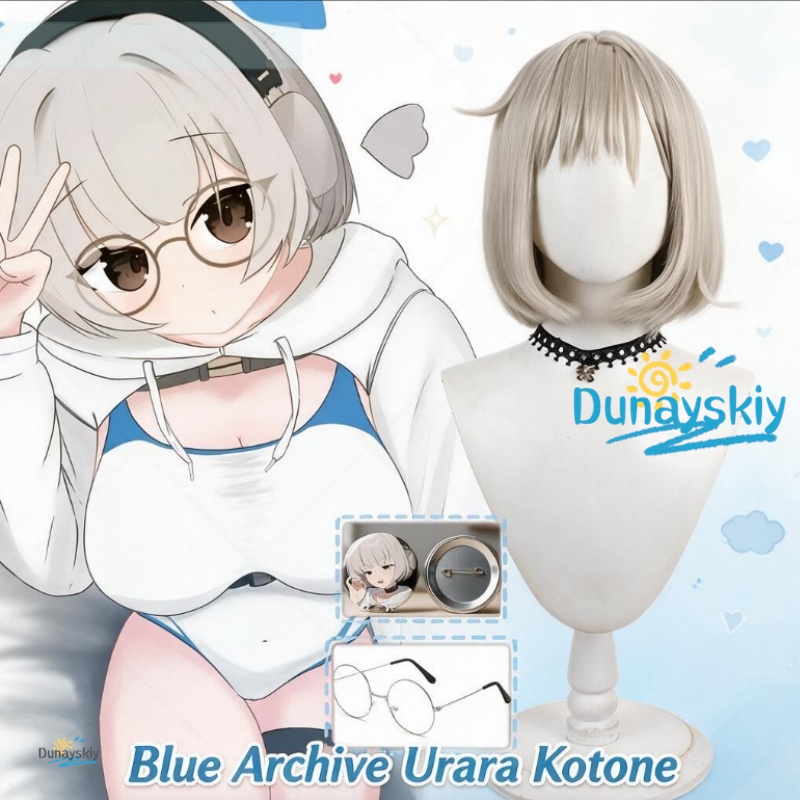 Blue Archive Urara Kotone Role - Anime Cosplay Blue Hair review and price