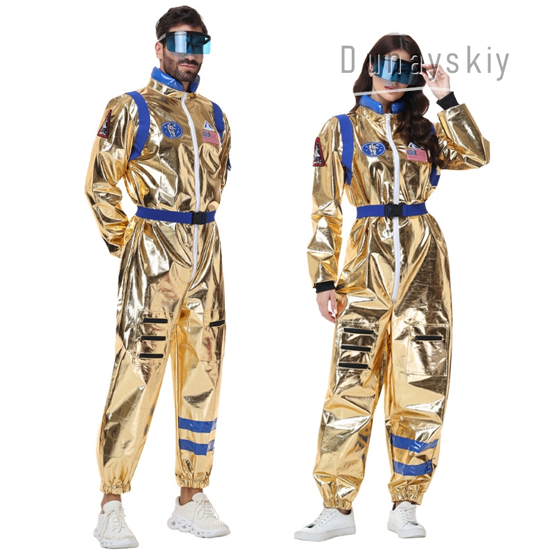 Shiny Metallic Gold Astronaut  - Anime Cosplay Couple review and price