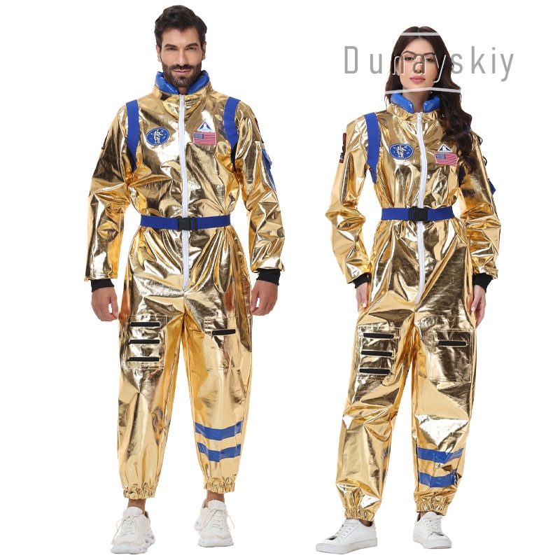 Shiny Metallic Gold Astronaut  - Anime Cosplay Couple review and price