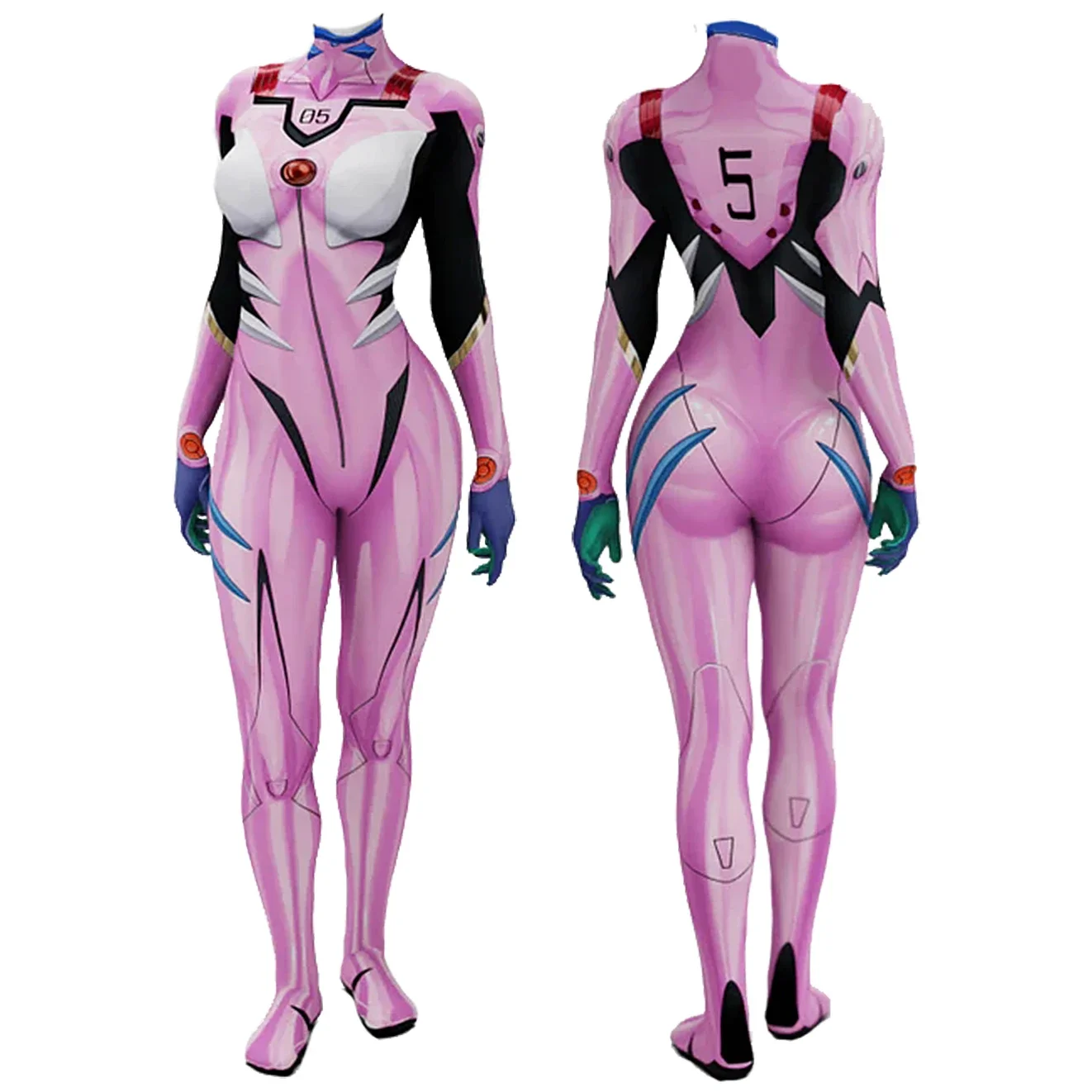 Anime EVA 05 Makinami Cosplay  - Anime Cosplay Jumpsuit review and price