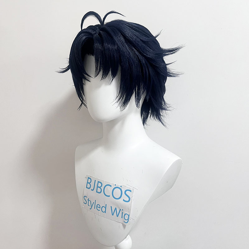 [Styled Wig]Asaba Harumasa Cos - Anime Cosplay Blue Hair review and price